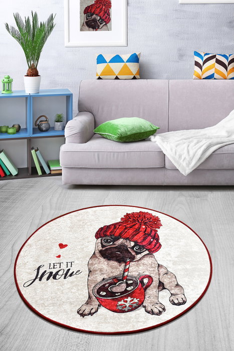 Conceptum Let It Snow Alfombra Multicolor 100 cm
